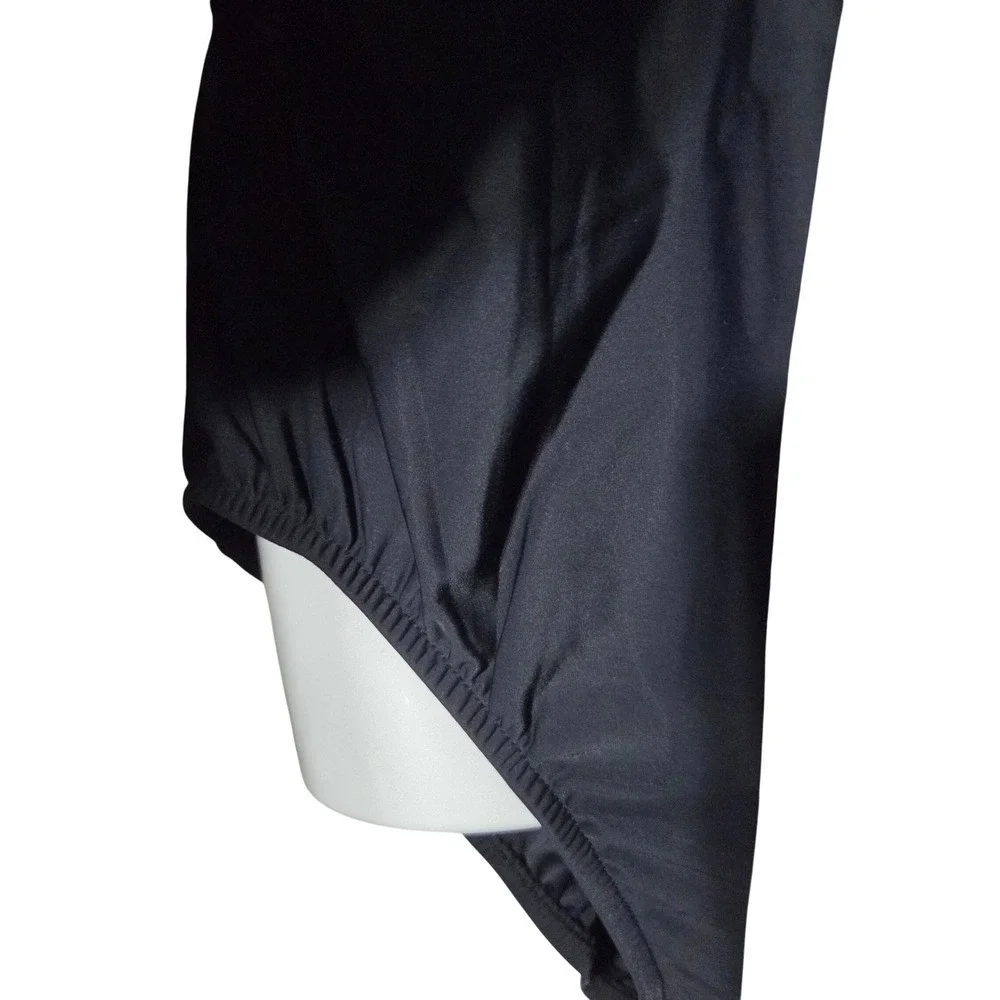 Swim Solutions Swim Dress 14 Black White Floral Slimmer Pool side Beach Resort - Picture 7 of 9